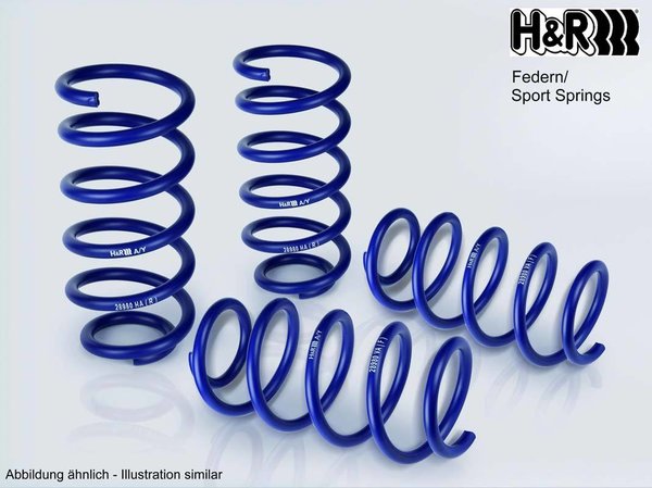H&R 29270-1 Sportfedersätze/Performance Lowering Springs 40 mm