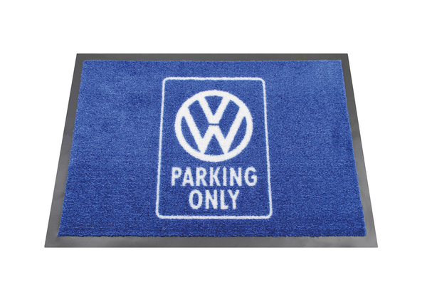 VW Fußmatte, 70x50cm - Parking Only/blau