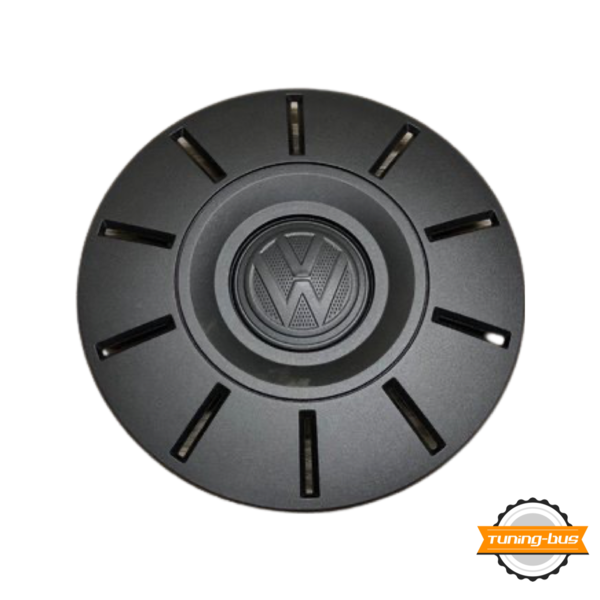 Nabendeckel (1Stk.) VW schwarz matt für original Stahlfelgensatz VW für original Schrauben