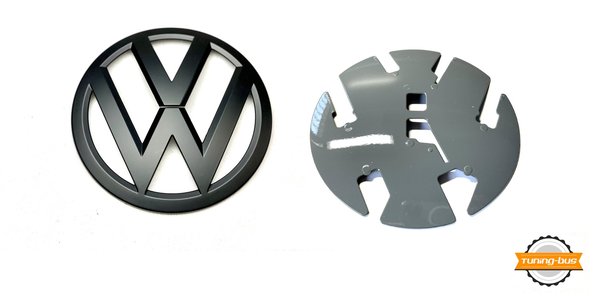 T6, T6.1 VW Zeichen Tuning pure/grey-schwarz  matt vorn original Volkswagen