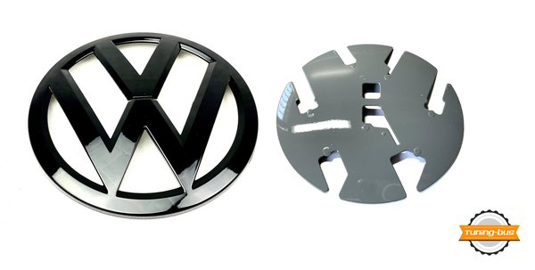 T6.1 VW Zeichen Tuning pure/grey-schwarz  glänzend vorn original Volkswagen