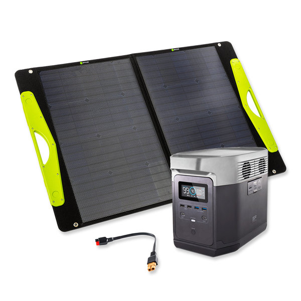 EcoFlow DELTA Powerstation Bundle mit WATTSTUNDE® Solarbuddy Solartasche 100Watt