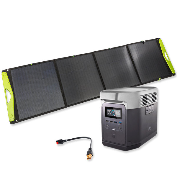 EcoFlow DELTA Powerstation Bundle mit WATTSTUNDE® Solarbuddy Solartasche 200Watt