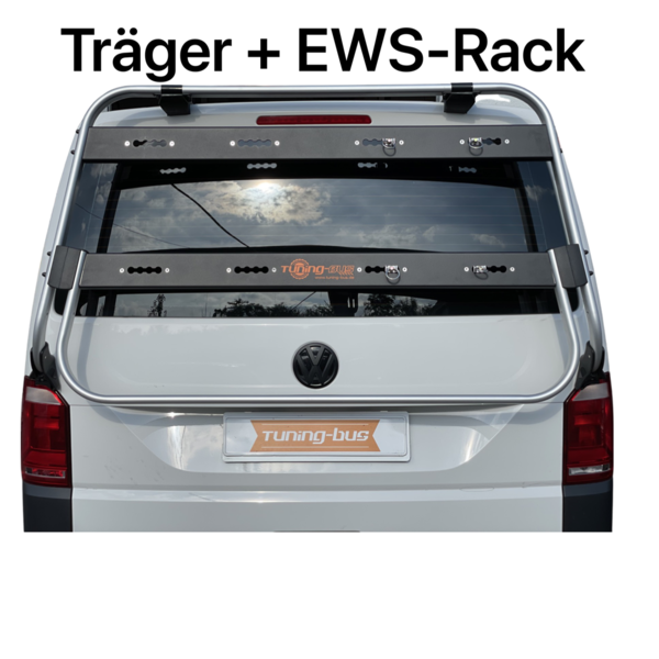 T6, T6.1 Off-Road Heckträger inkl. Erweiterungsrack EWS-1 Rahmen silber