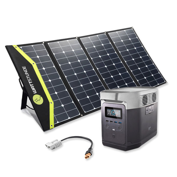EcoFlow DELTA 1300 Powerstation Bundle mit WATTSTUNDE® SunFolder Solartasche 340 W