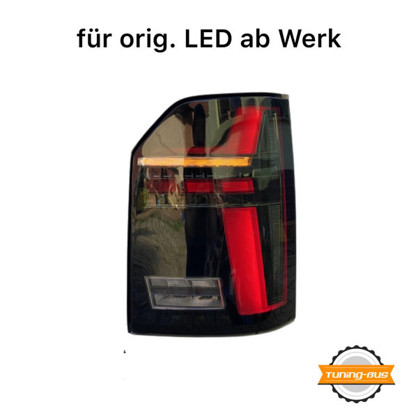 Voll LED Rückleuchten für VW T6.1 2019- schwarz Laufblinker für original LED Leuchten ab Werk