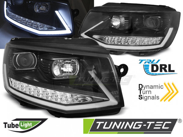 LPVWR9 LED Tagfahrlicht Scheinwerfer für VW T6 15-19 schwarz mit dynamischem LED Blinker